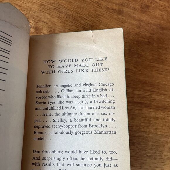 Scoring: A Sexual Memoir Dan Greenburg 1973 First Dell Printing Playboy - Picture 6 of 9